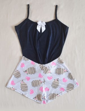 Pijama Short Azul Oscuro 594