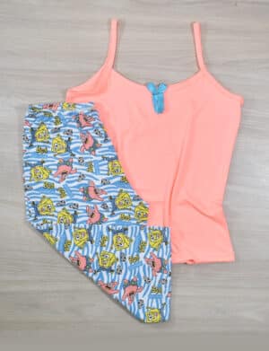 Pijamas Capri Mandarina Bob Esponja CP83