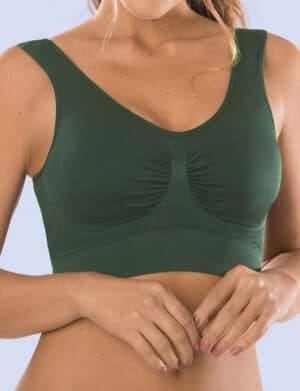 Top Dama Bralette Verde Militar - TB03
