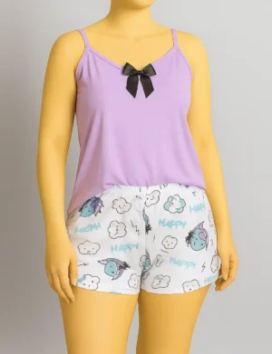 Pijama Short Lila Burrito 575