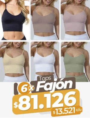 Paquete x6 Top Fajón