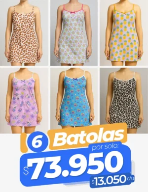6 Pijamas Batola Mujer