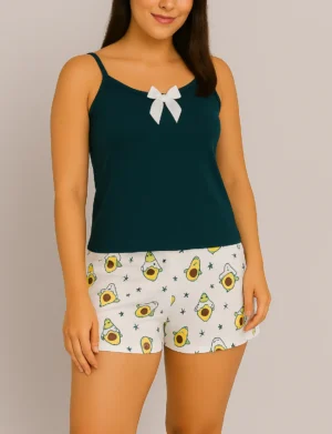 Pijamas Short Aguacates - 654