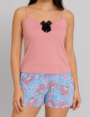 Pijamas Short Piel de Durazno - 637